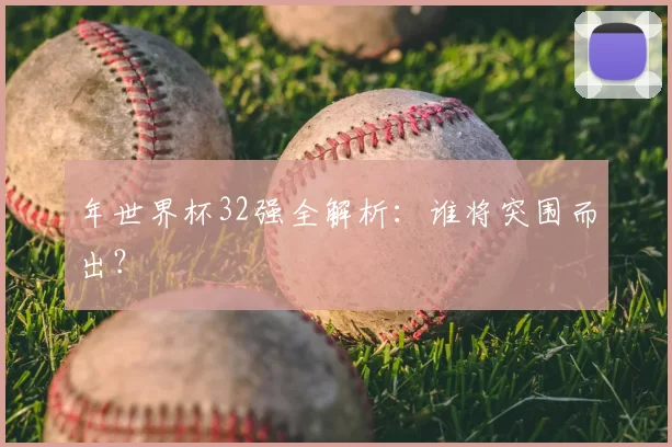 年世界杯32强全解析：谁将突围而出？