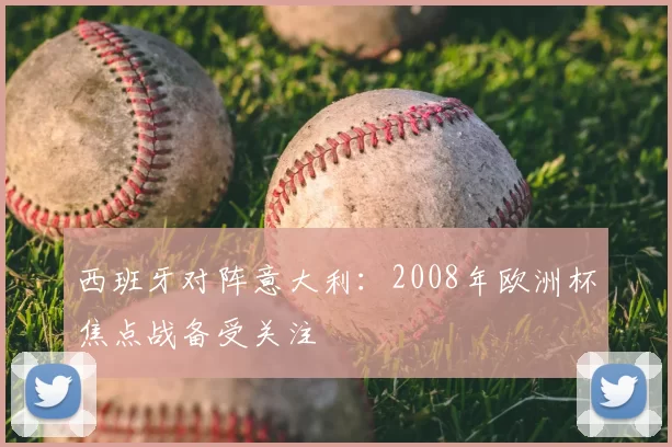 西班牙对阵意大利：2008年欧洲杯焦点战备受关注