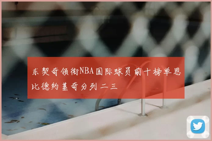 东契奇领衔NBA国际球员前十榜单恩比德约基奇分列二三