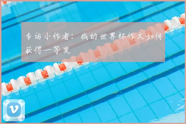 专访小作者：我的世界杯作文如何获得一等奖
