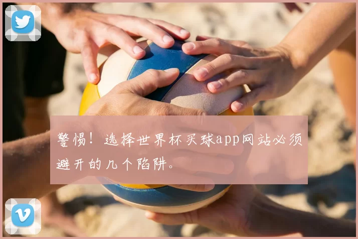 警惕!选择世界杯买球app网站必须避开的几个陷阱。